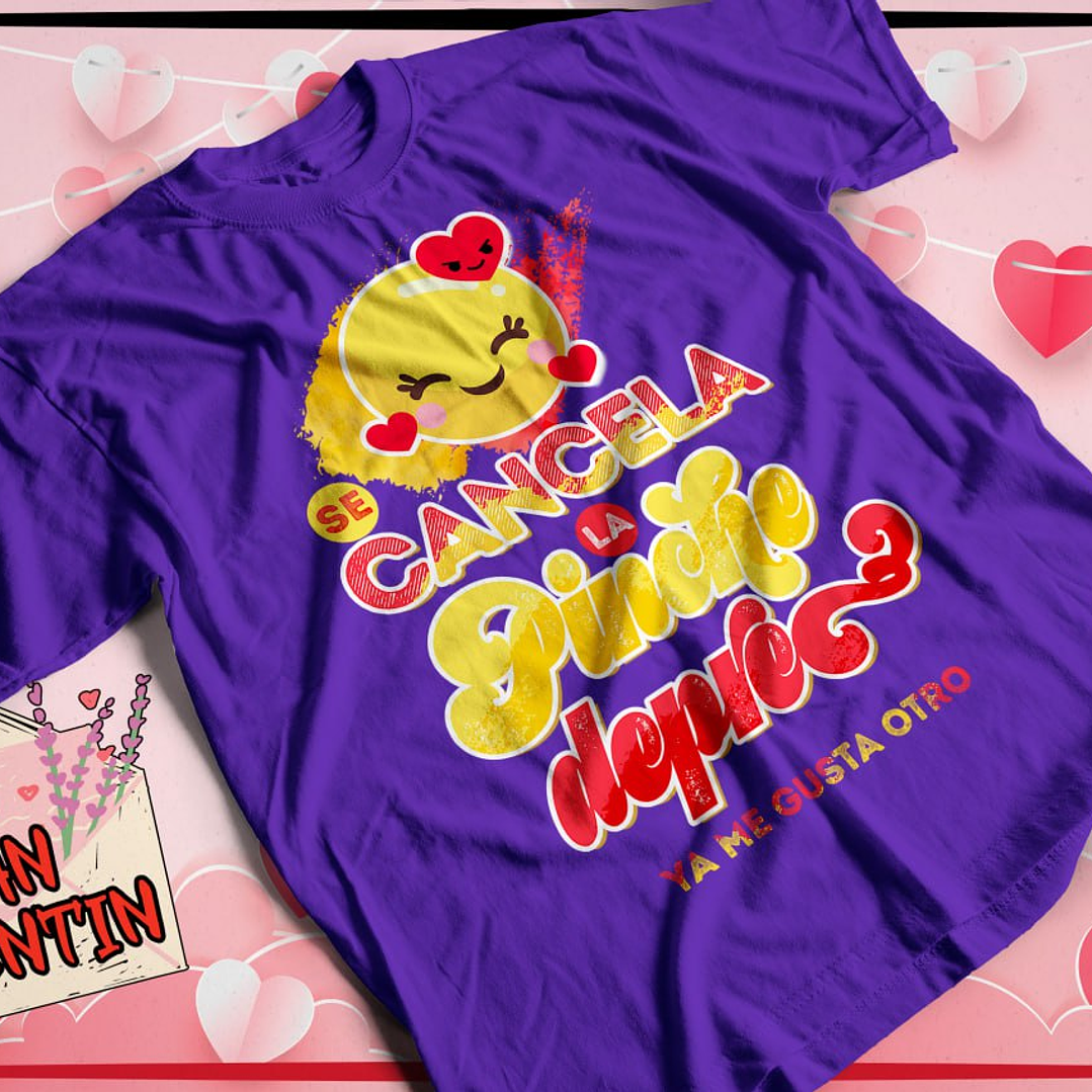 10 Plantillas de Diseño Remera Camiseta Tóxica San Valentín Archivos PNG 5