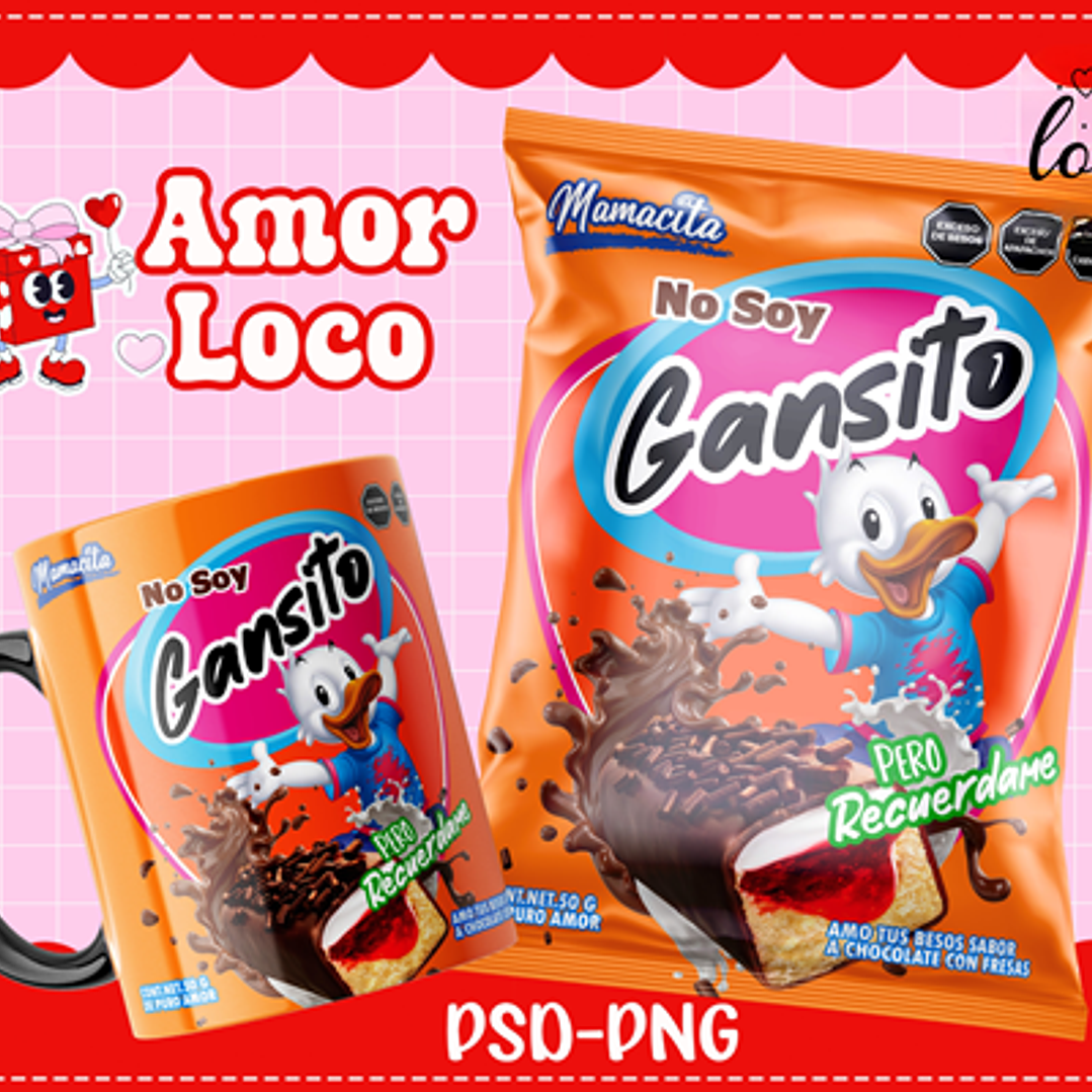 Plantillas de Diseño Tazas Golosinas San Valentín Archivos PNG y PSD 2