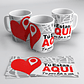 13 Plantillas de Diseño Tazas San Valentin Enamorados Archivos PNG - Miniatura 2