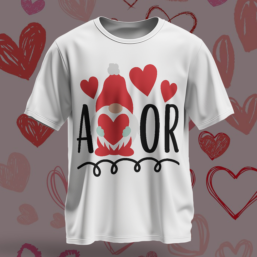 14 Plantillas de Diseño Remera Camiseta San Valentín Archivos PNG 8