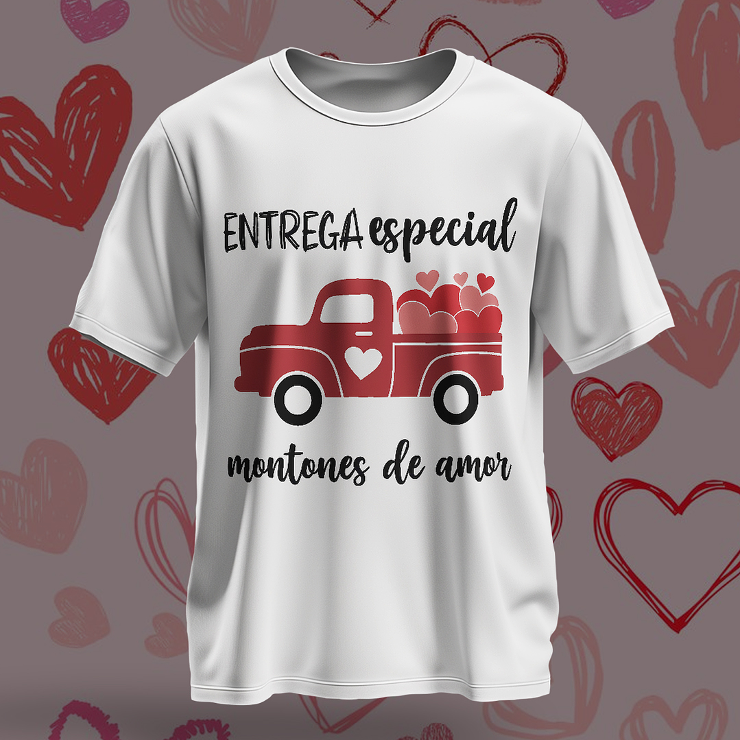 14 Plantillas de Diseño Remera Camiseta San Valentín Archivos PNG 9