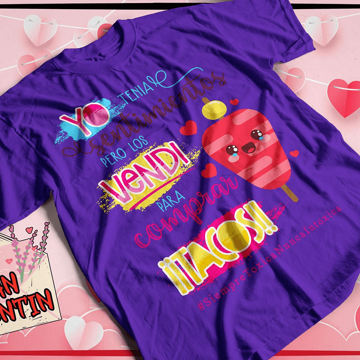 10 Plantillas de Diseño Remera Camiseta Tóxica San Valentín Archivos PNG 8