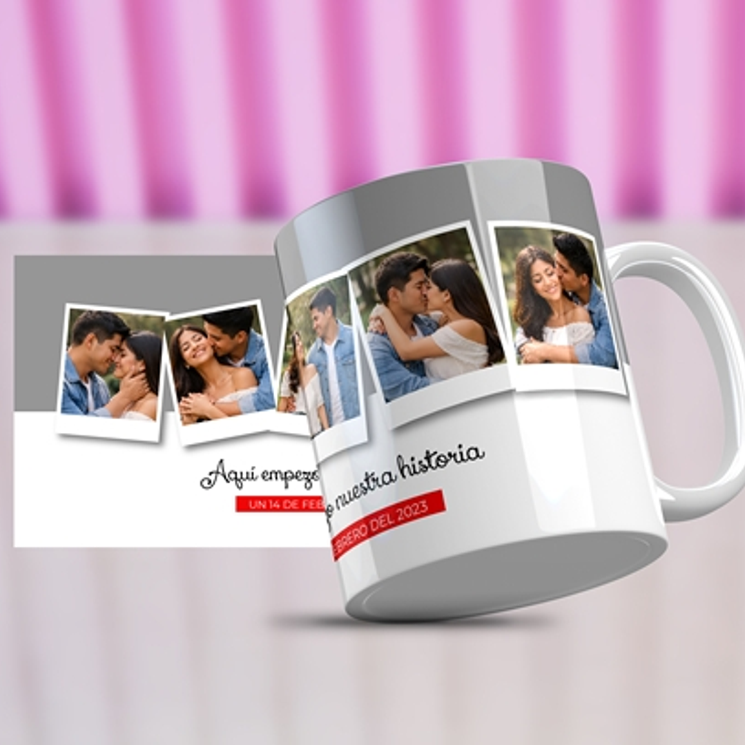 4 Plantillas de Diseño Tazas San Valentín Archivos Studio 3