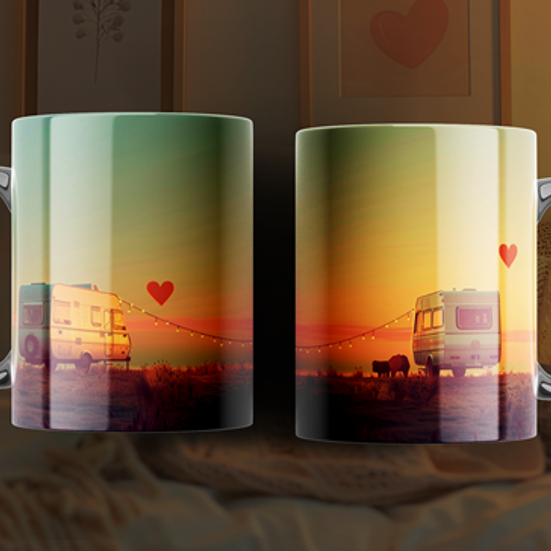 6 Plantillas de Diseño Tazas Parejas San Valentín Archivos PNG 4