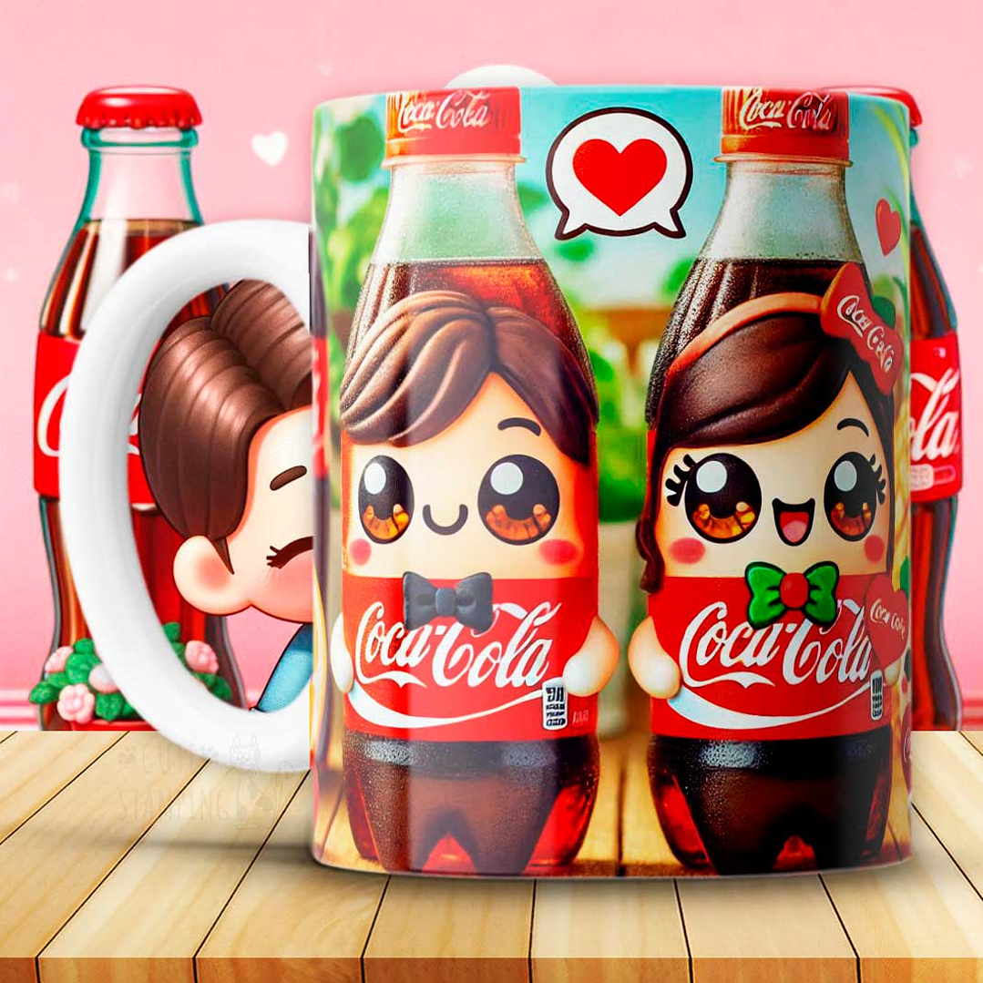 12 Plantillas de Diseño Tazas Coca Cola San Valentín Archivos JPG 9