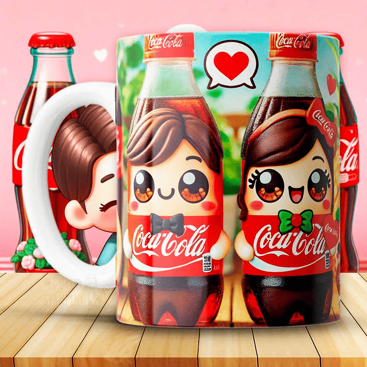 12 Plantillas de Diseño Tazas Coca Cola San Valentín Archivos JPG 9
