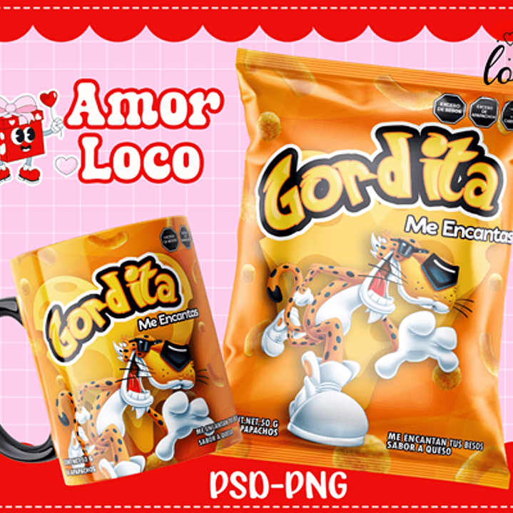 Plantillas de Diseño Tazas Golosinas San Valentín Archivos PNG y PSD 6