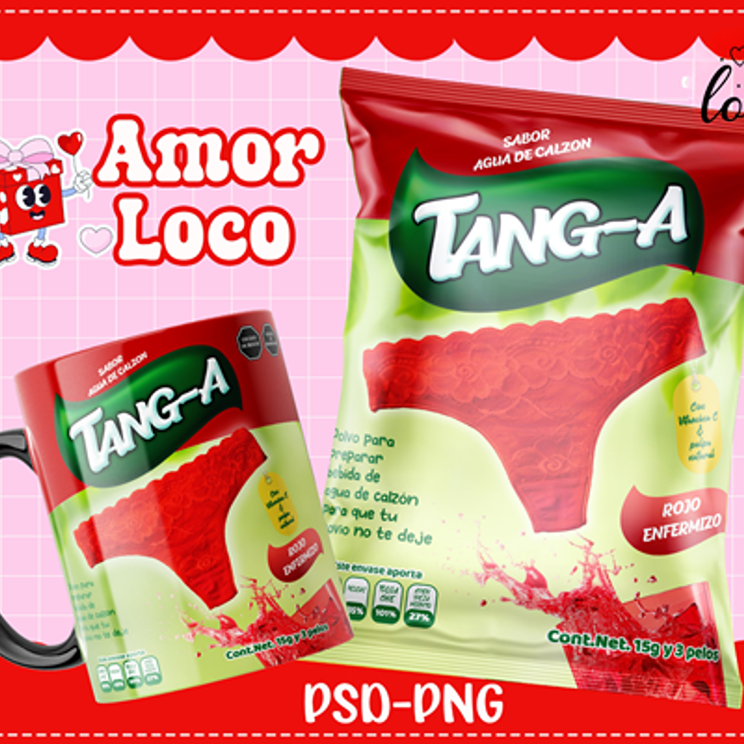 Plantillas de Diseño Tazas Golosinas San Valentín Archivos PNG y PSD 7
