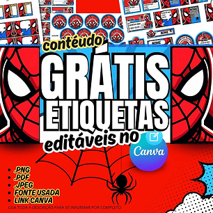 Diseños Plantilla Etiquetas Escolares Hombre Araña Archivos Canva