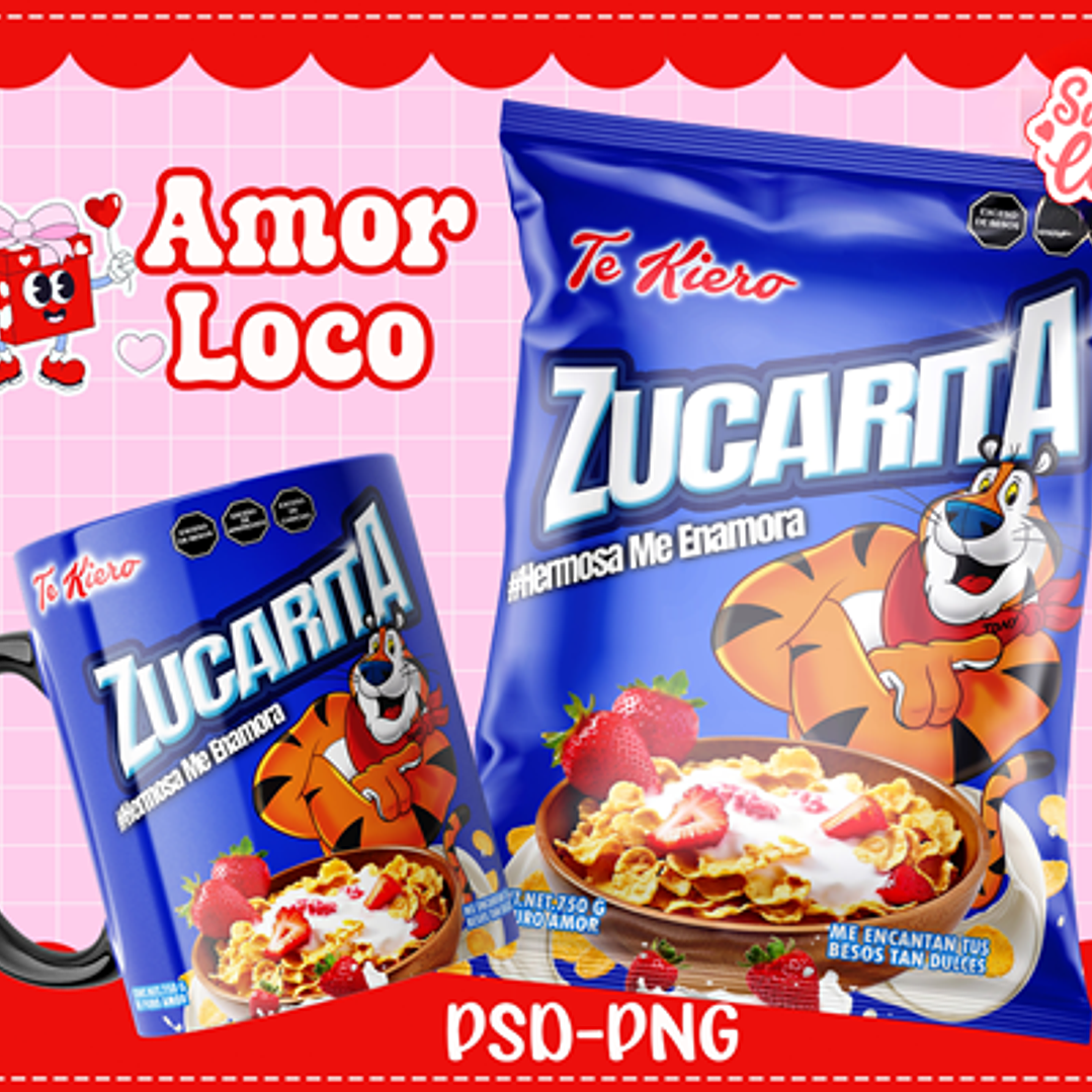 Plantillas de Diseño Tazas Golosinas San Valentín Archivos PNG y PSD 9