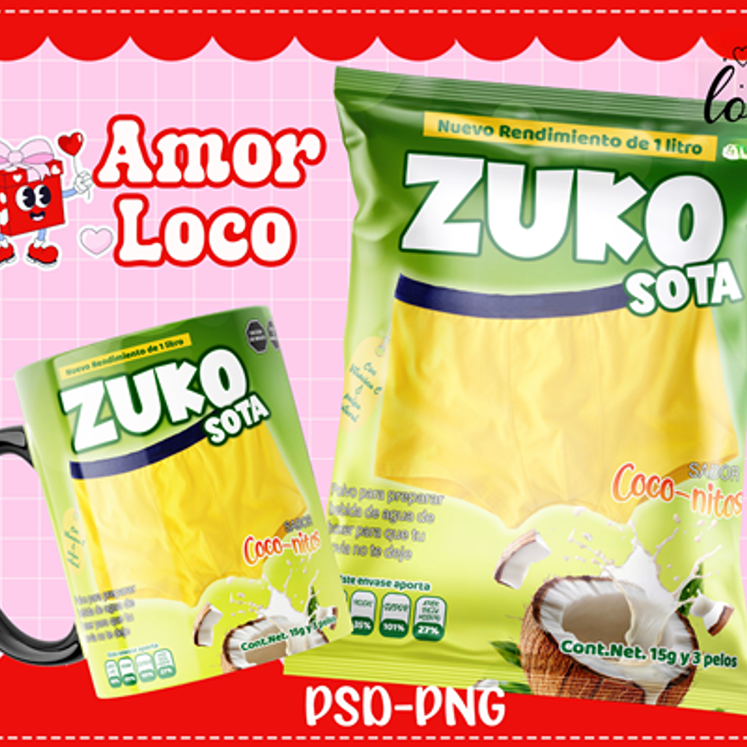 Plantillas de Diseño Tazas Golosinas San Valentín Archivos PNG y PSD 10