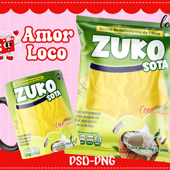 Plantillas de Diseño Tazas Golosinas San Valentín Archivos PNG y PSD 10