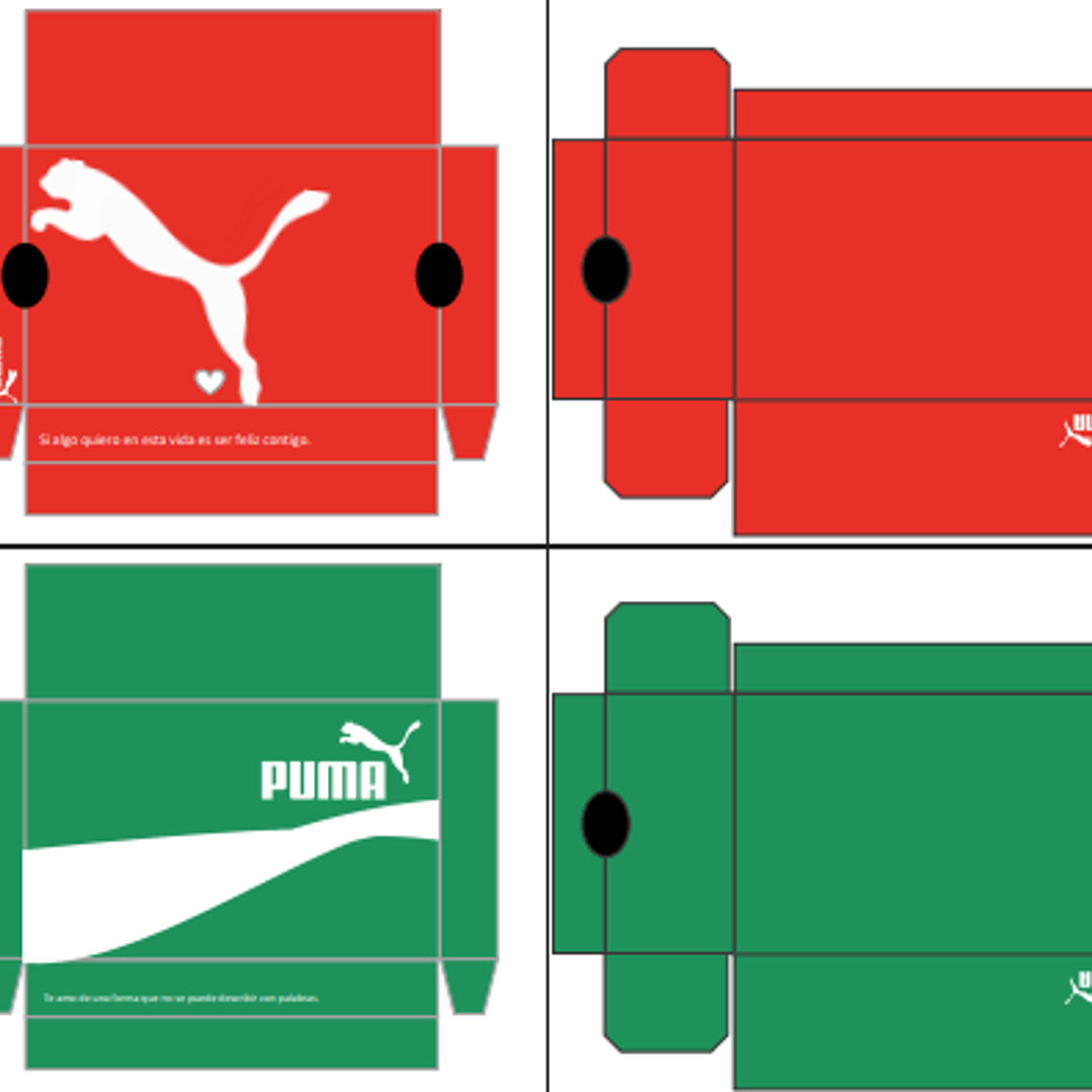 12 Plantillas de Diseño Cajas de Zapatos San Valentín Archivos PDF 4