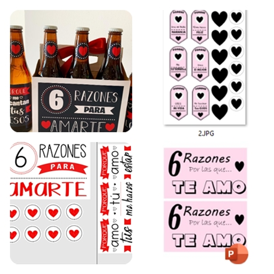 Plantillas de Diseño Etiquetas para Cervezas 6 Razones Archivos PDF 3