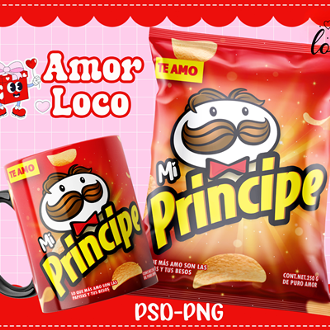 Plantillas de Diseño Tazas Golosinas San Valentín Archivos PNG y PSD 11