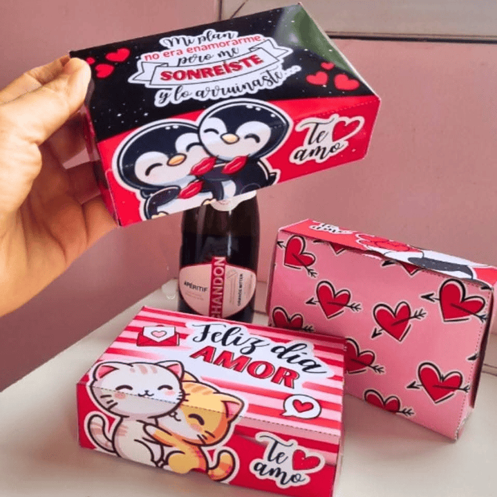 Plantillas de Diseño Bomboneras San Valentín Archivos PDF 2