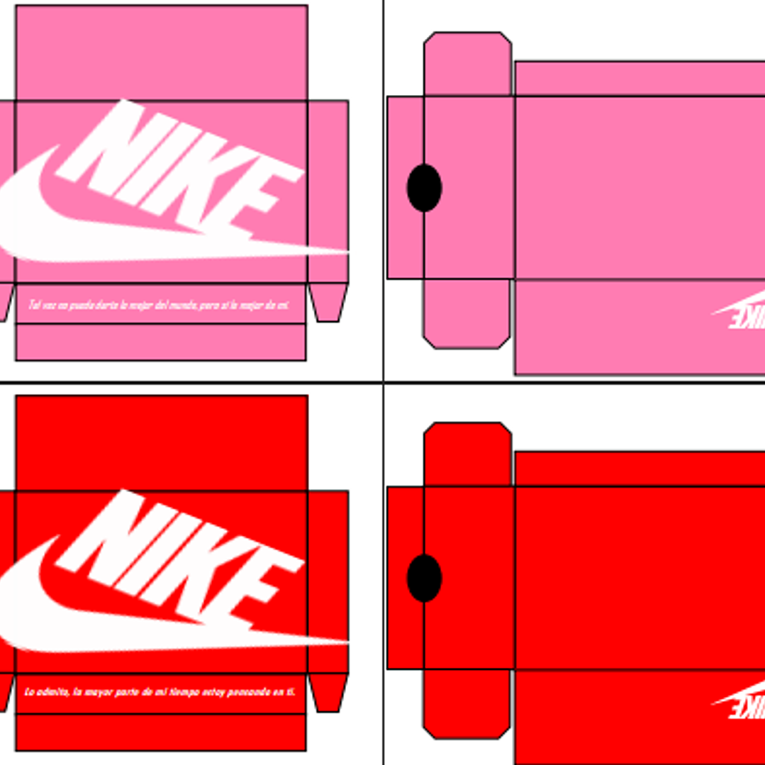 12 Plantillas de Diseño Cajas de Zapatos San Valentín Archivos PDF 8