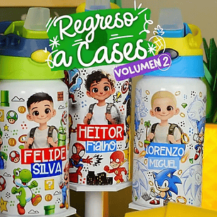 Kit Digital Regreso a Clases Archivos PNG 2.0 | Plantillas Profesionales para Personalización