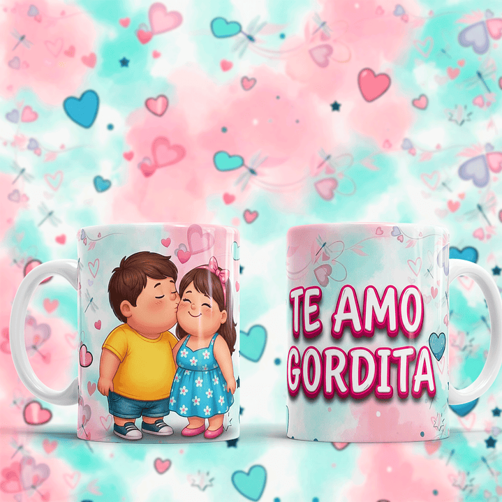 10 Plantillas de Diseño Tazas Mi Gordita(o) San Valentín Archivos PNG 4