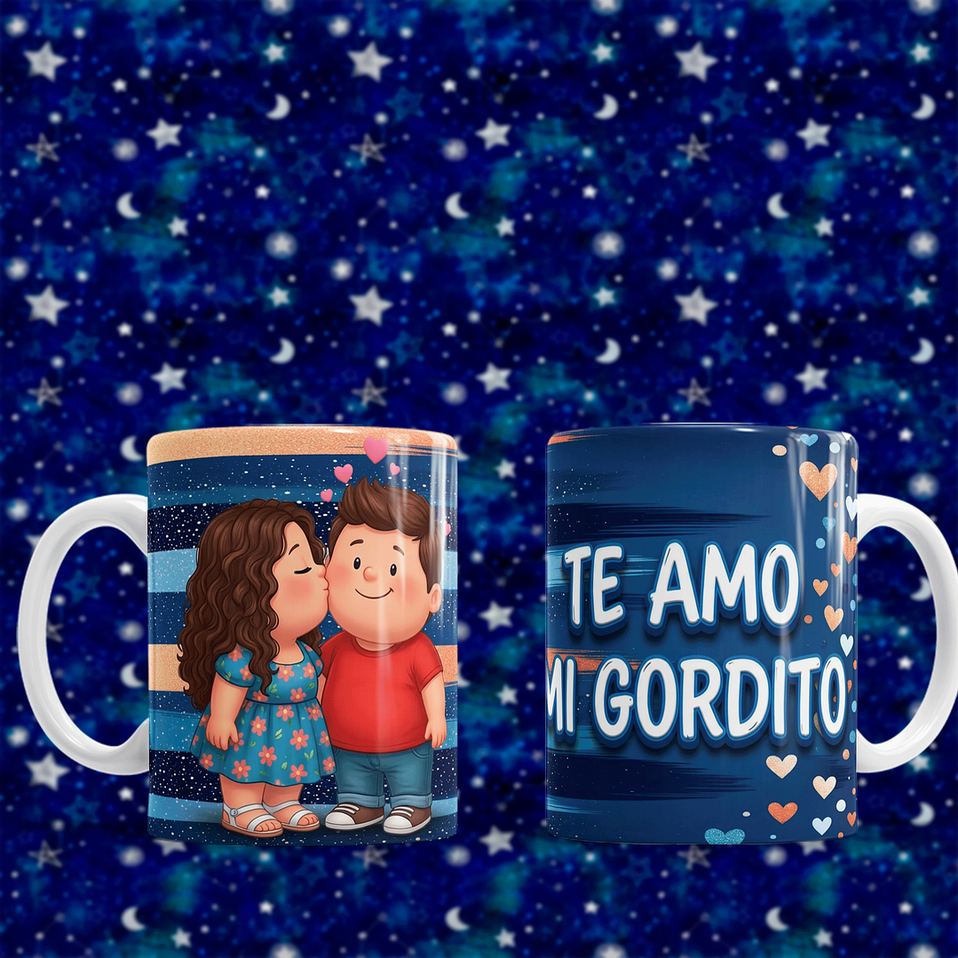 10 Plantillas de Diseño Tazas Mi Gordita(o) San Valentín Archivos PNG 5