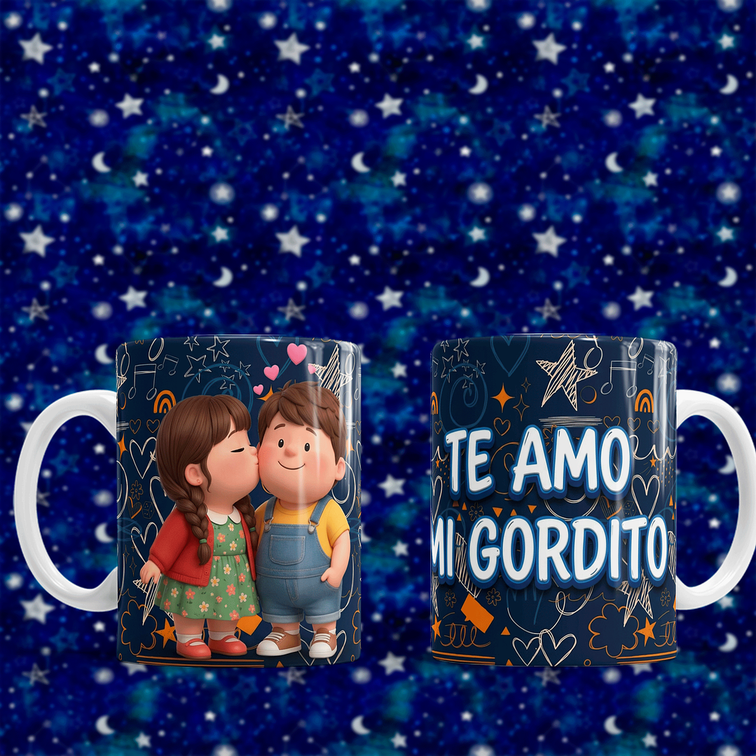 10 Plantillas de Diseño Tazas Mi Gordita(o) San Valentín Archivos PNG 7