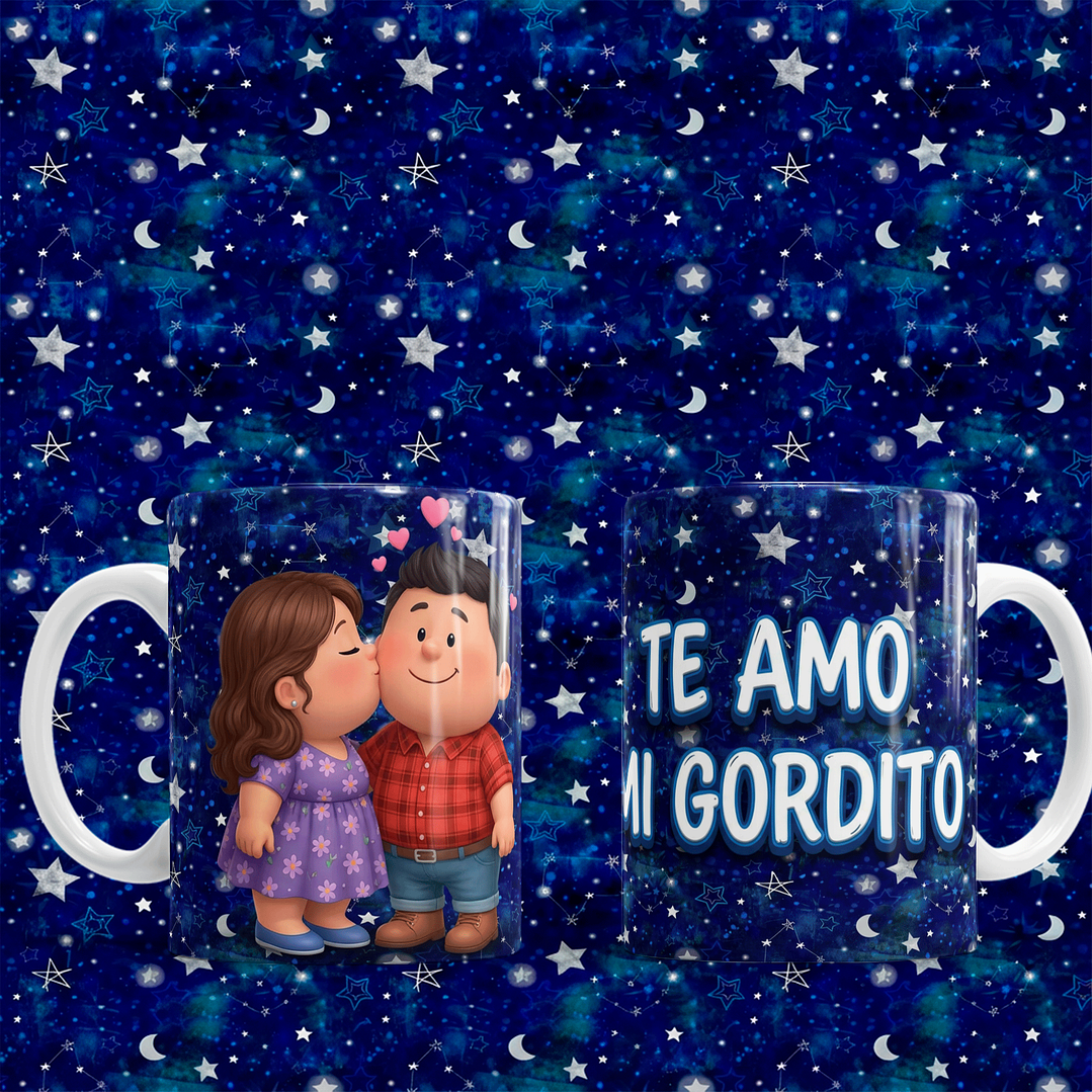 10 Plantillas de Diseño Tazas Mi Gordita(o) San Valentín Archivos PNG 10