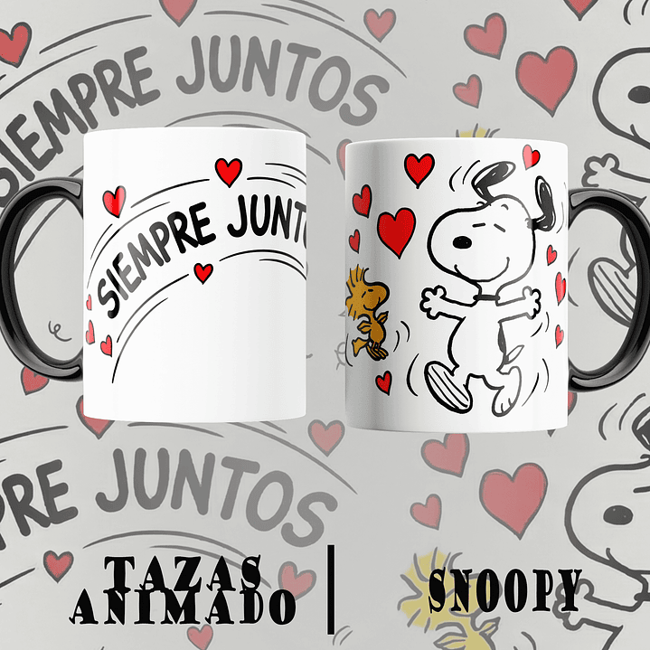 12 Plantillas de Diseño Tazas Snoopy San Valentín Archivos PNG 3