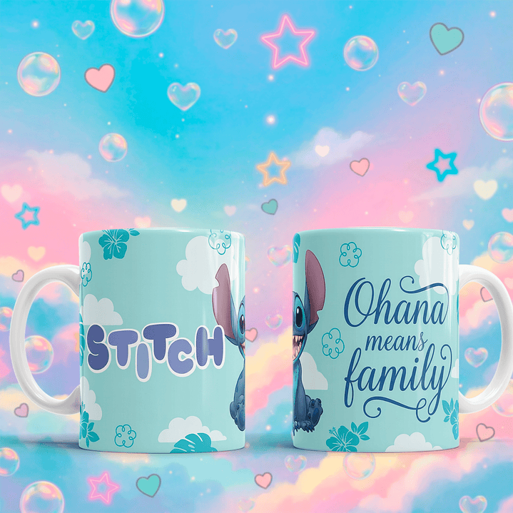 8 Plantillas de Diseño Tazas Stitch San Valentín Archivos PNG 5