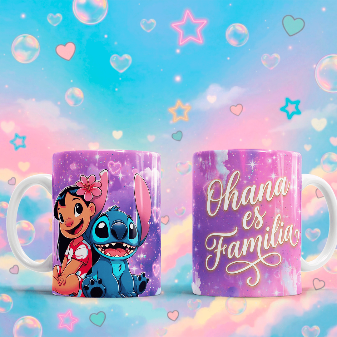 8 Plantillas de Diseño Tazas Stitch San Valentín Archivos PNG 10