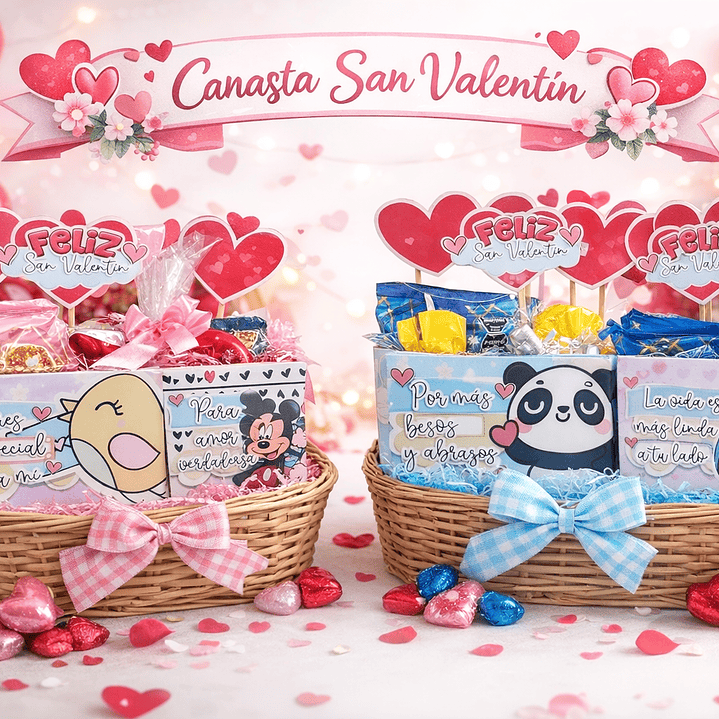 Plantillas de Diseño Canastas con Banner San Valentín Archivos PDF 1