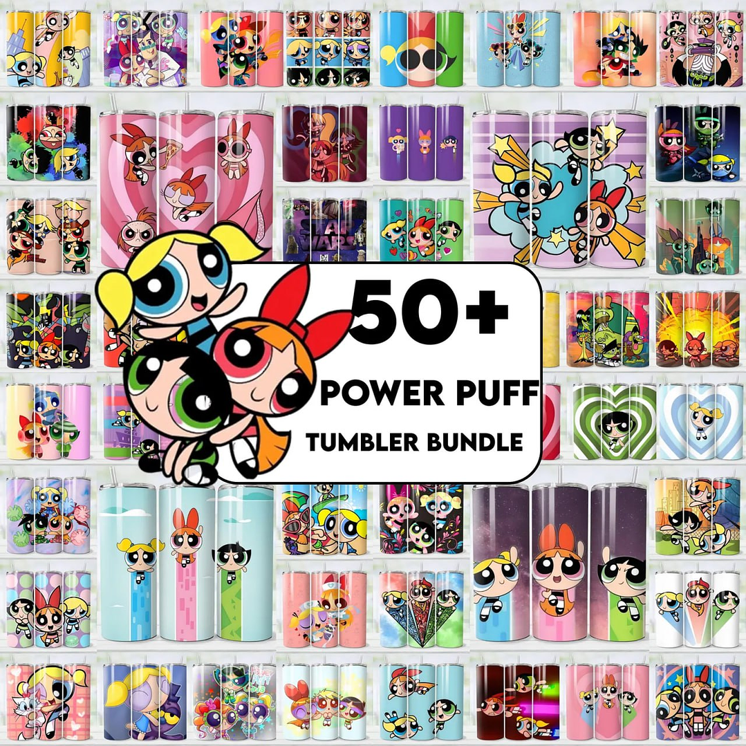 50 Plantillas de Diseño Tumbler Chicas Super Poderosas Archivos PNG 1