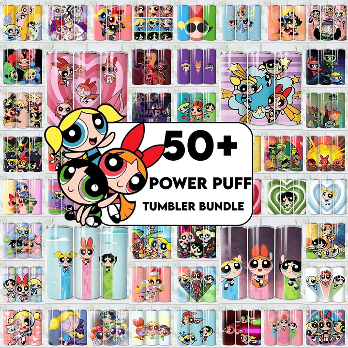 50 Plantillas de Diseño Tumbler Chicas Super Poderosas Archivos PNG 1