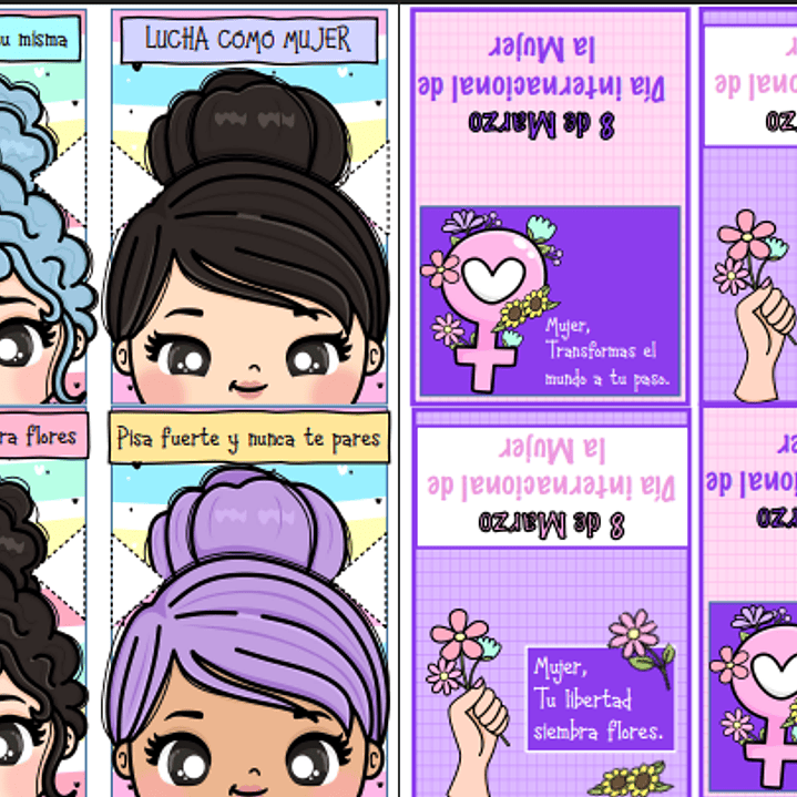 16 Plantillas de Diseño Tarjetas Día de la Mujer Archivos PDF 2