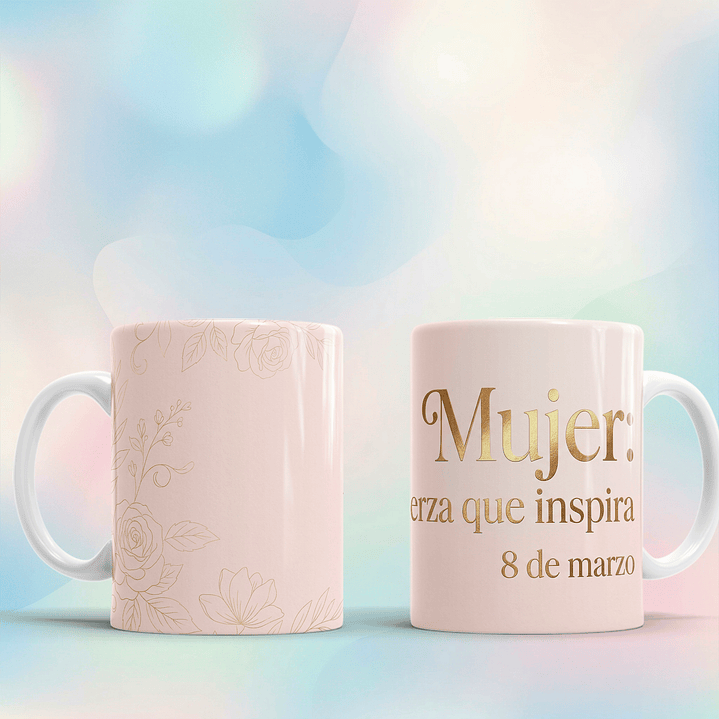 10 Plantillas de Diseño Tazas Día de la Mujer Archivos PNG 2