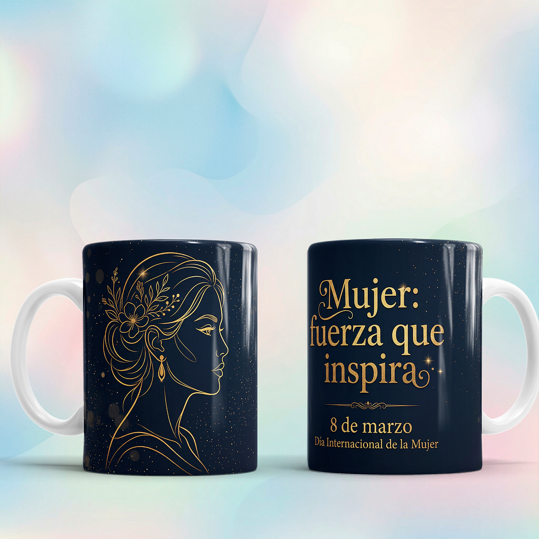 10 Plantillas de Diseño Tazas Día de la Mujer Archivos PNG 7