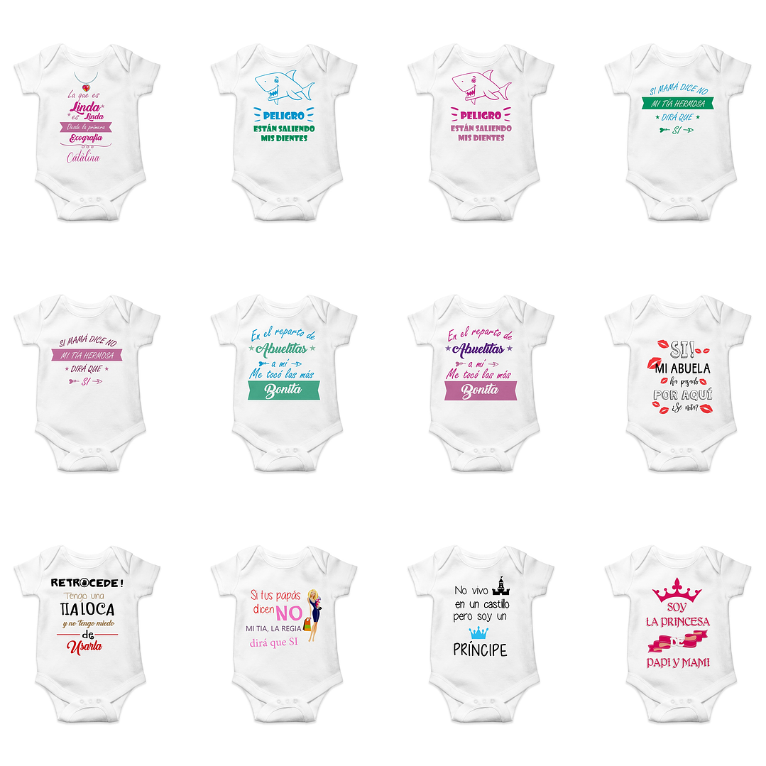 80 Plantillas de Diseño Bodys Bebé Archivos PNG 2