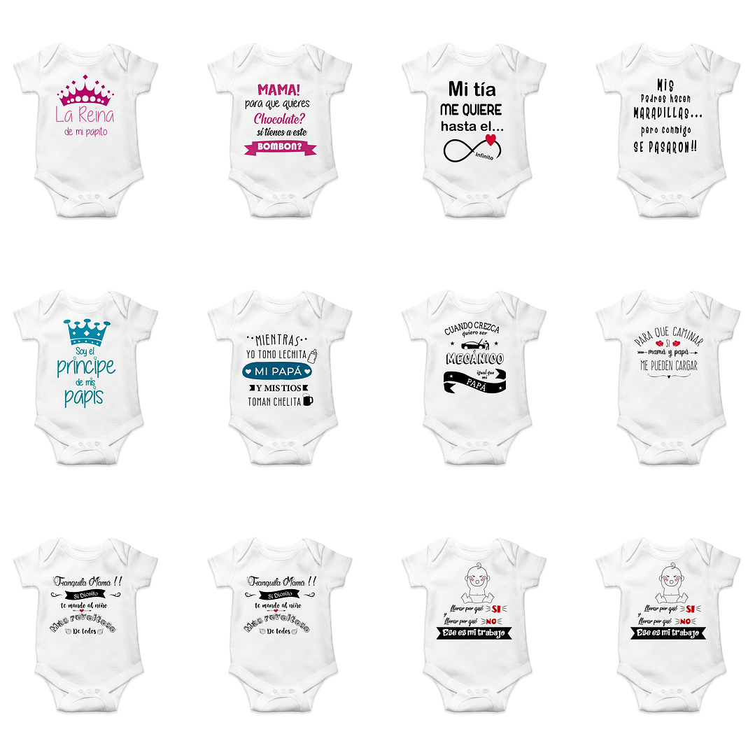 80 Plantillas de Diseño Bodys Bebé Archivos PNG 4