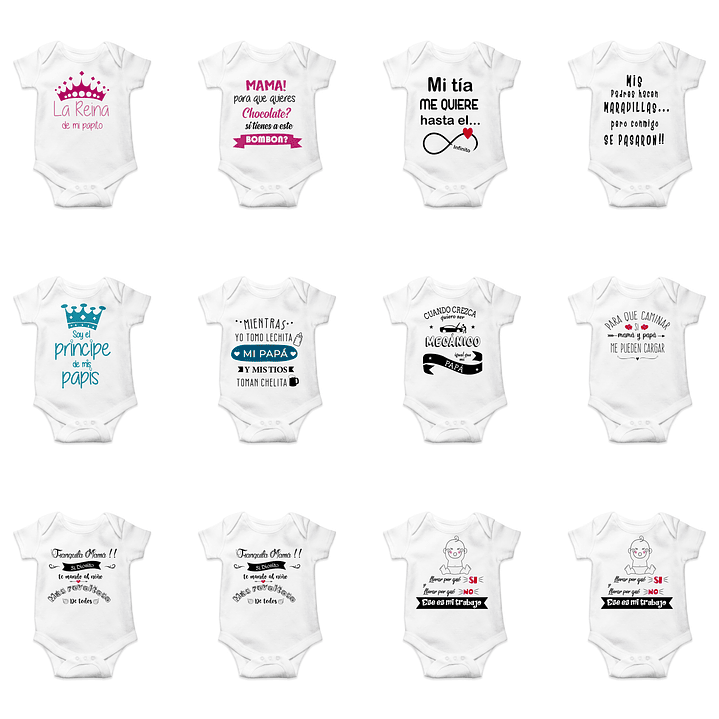 80 Plantillas de Diseño Bodys Bebé Archivos PNG 4