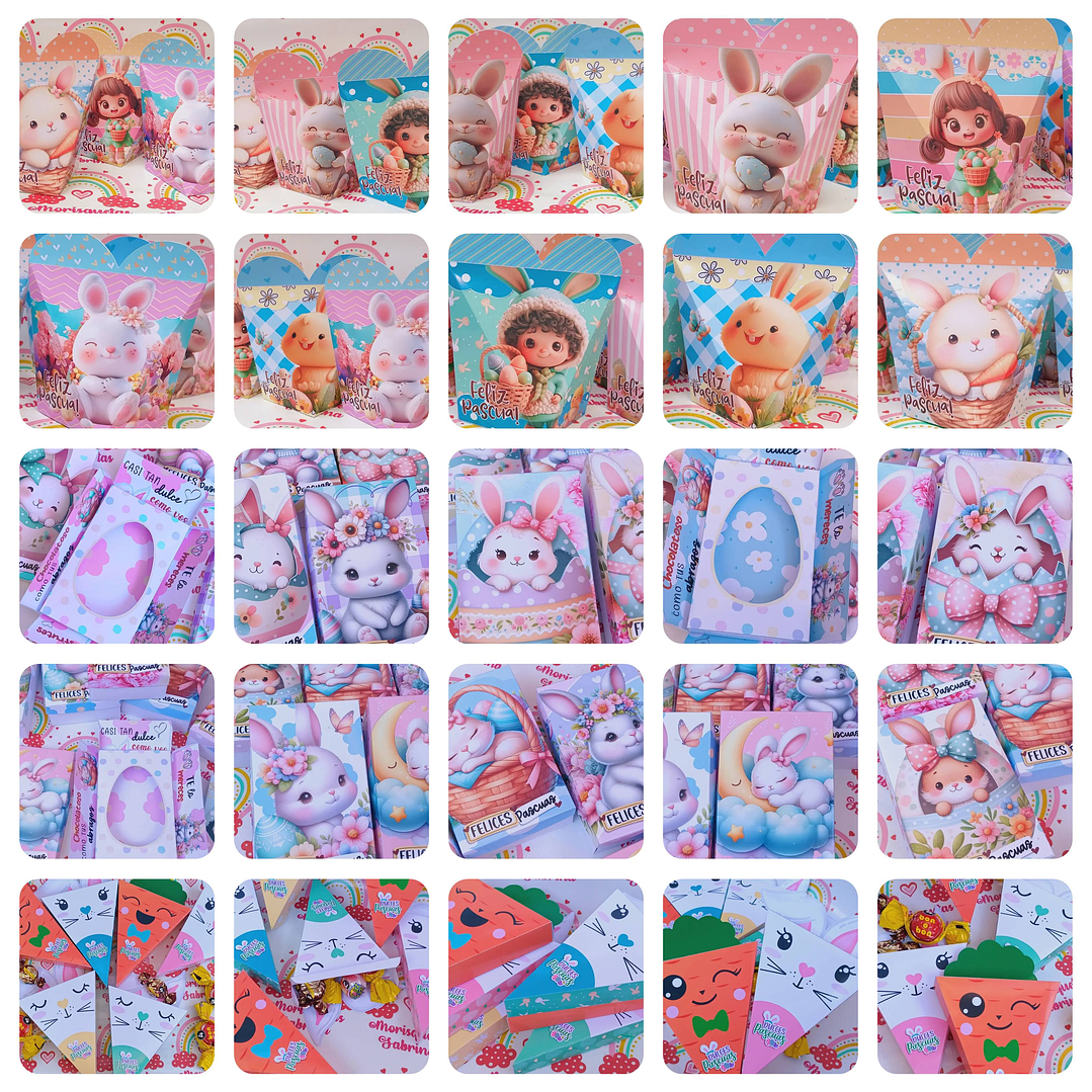 Mega Pack de Pascua – Plantillas para Cajas, Dulceros y Sublimación 4