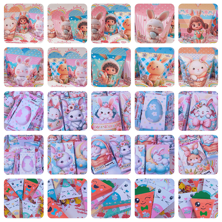Mega Pack de Pascua – Plantillas para Cajas, Dulceros y Sublimación 4