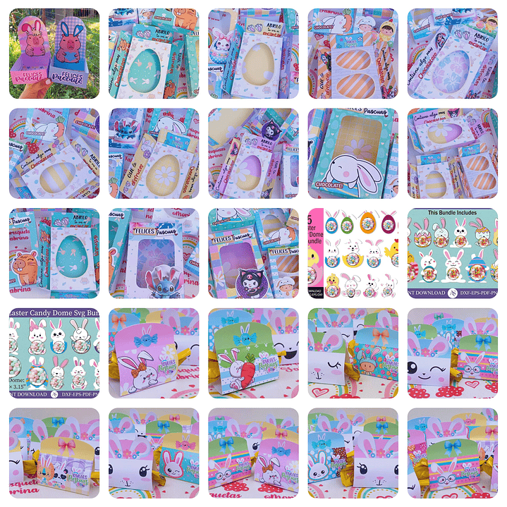 Mega Pack de Pascua – Plantillas para Cajas, Dulceros y Sublimación 5