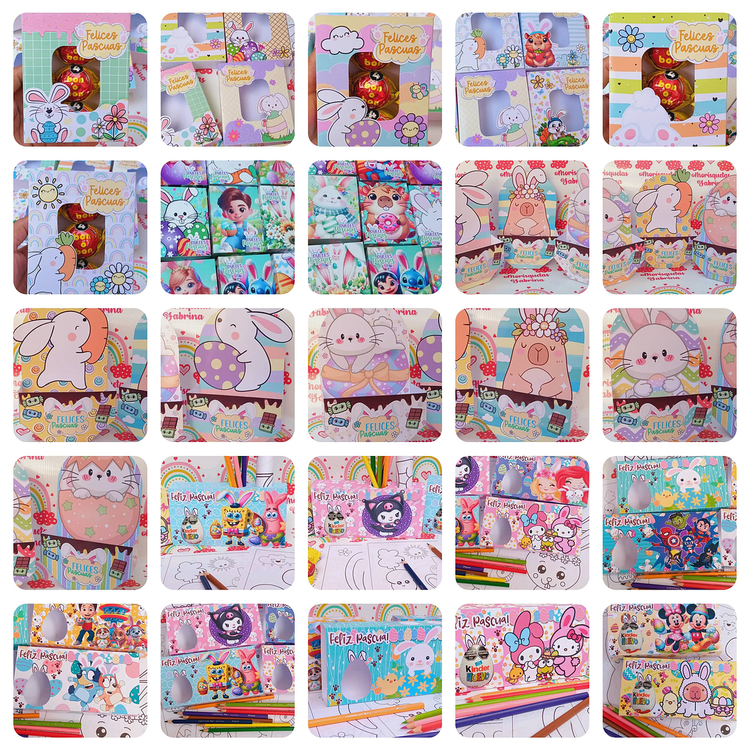 Mega Pack de Pascua – Plantillas para Cajas, Dulceros y Sublimación 6