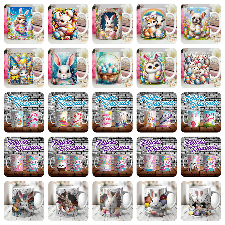Mega Pack de Pascua – Plantillas para Cajas, Dulceros y Sublimación 9