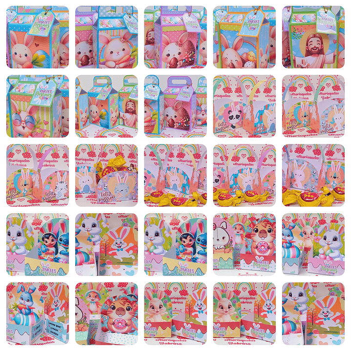 Mega Pack de Pascua – Plantillas para Cajas, Dulceros y Sublimación 12