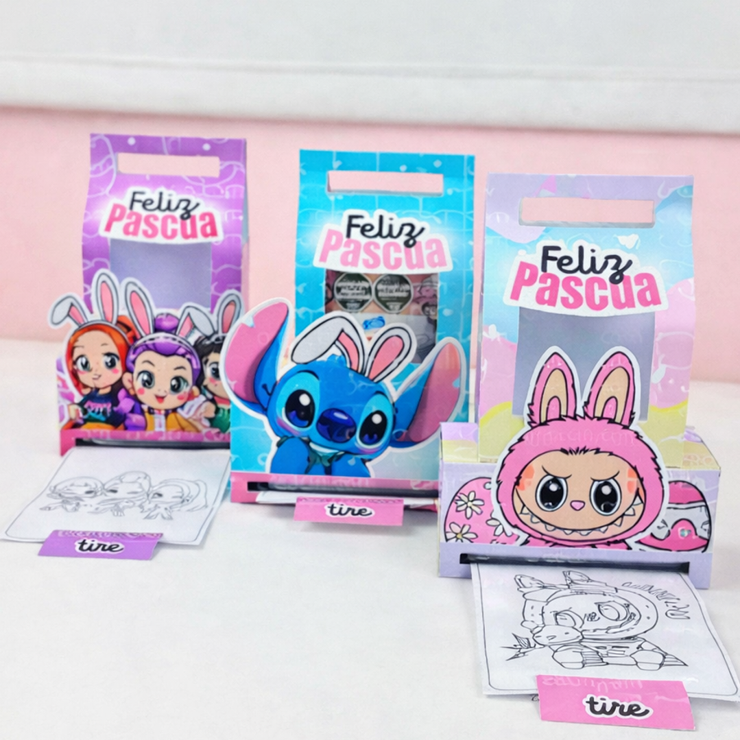 Plantillas de Diseño Cajitas 2 en 1 Pascua Archivos PDF 2