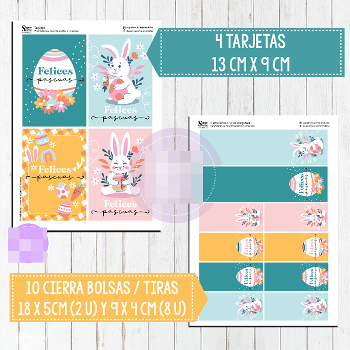 Plantillas de Diseño Kit Imprimible Pascua Archivos PDF 1