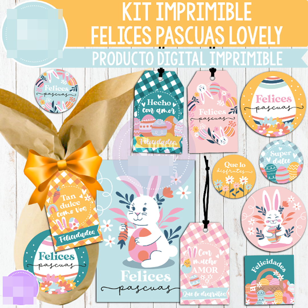 Plantillas de Diseño Kit Imprimible Pascua Archivos PDF 5