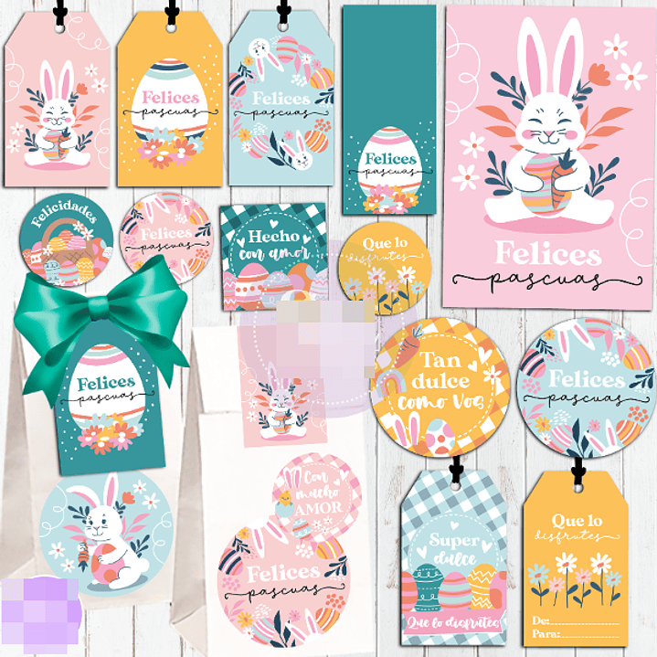 Plantillas de Diseño Kit Imprimible Pascua Archivos PDF 6