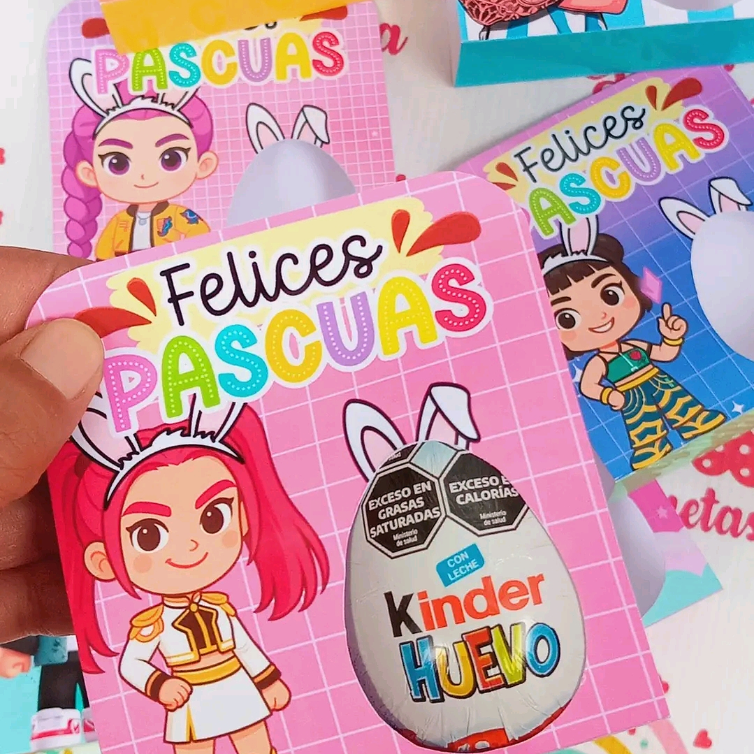 Plantillas de Diseño Porta Huevo Kinder Archivos PDF 1