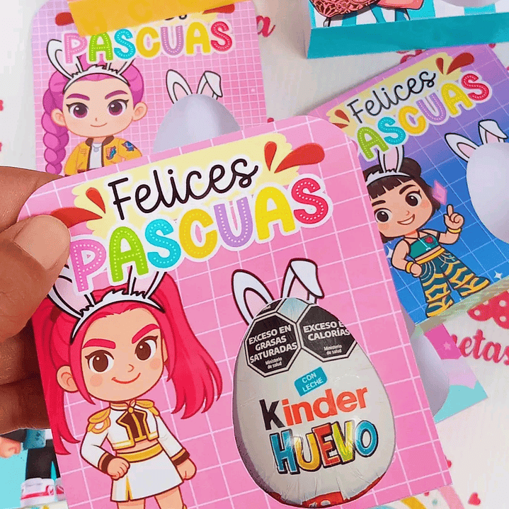 Plantillas de Diseño Porta Huevo Kinder Archivos PDF 1